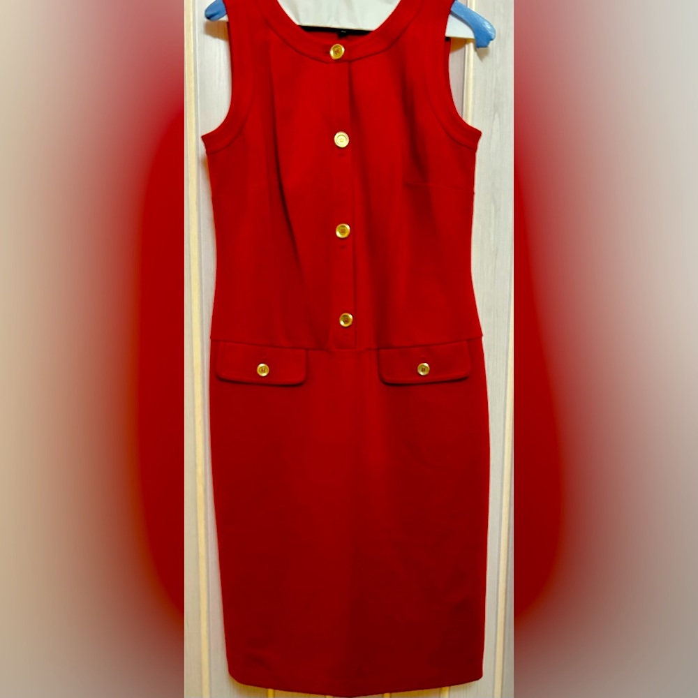 Red Talbots dress
